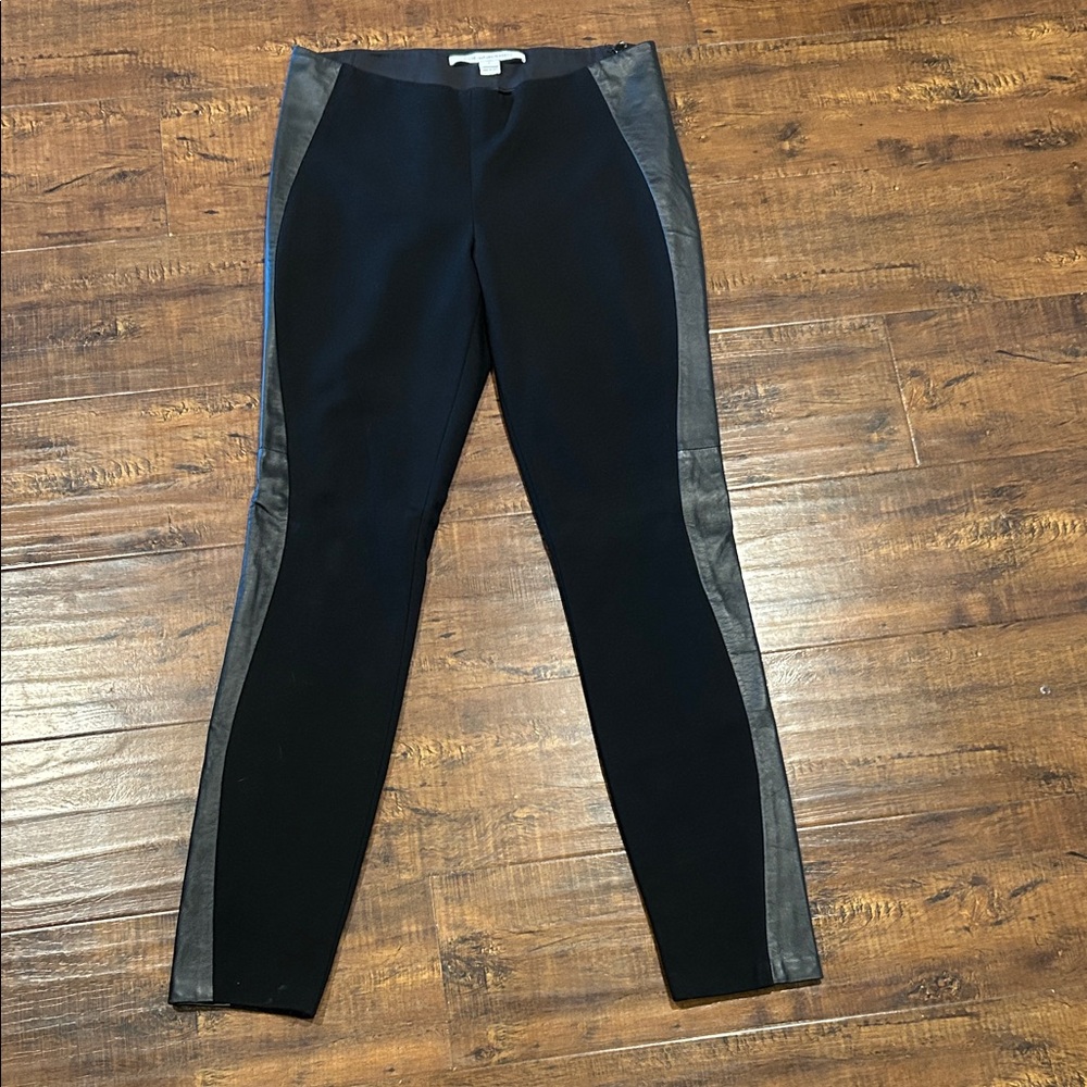 Diane Von Furstenberg Black and Gray Leggings